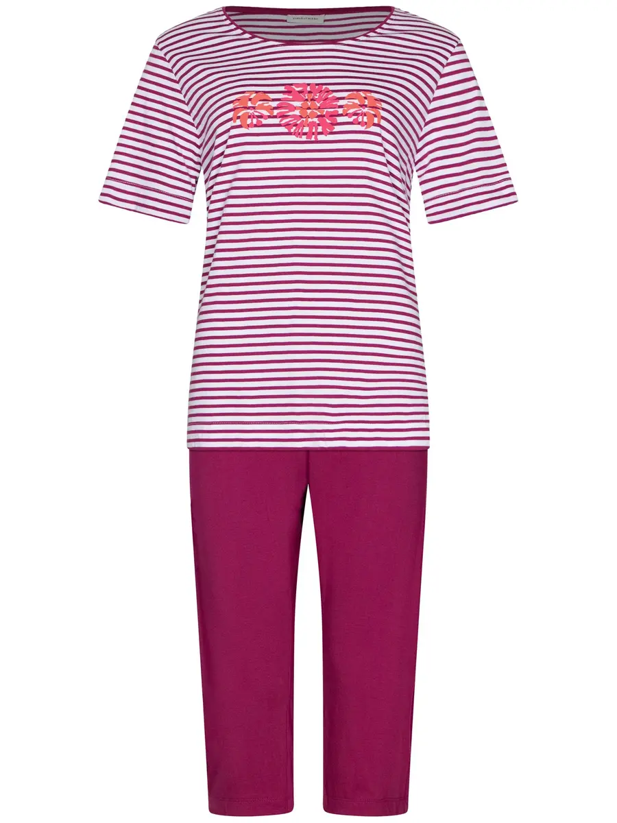 Pastunette dames capri pyjama - Shortama -  Paradise pink