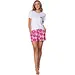 Rebelle dames shortama - Palm Spring - Wit