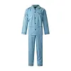 Gentlemen katoenen heren pyjama met knoopsluiting - Poplin