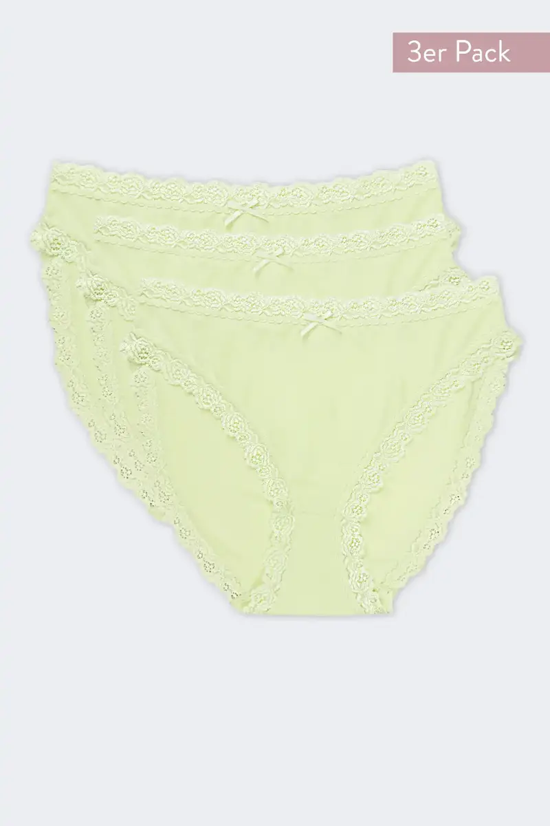 Nina von C 3-pack dames Jazzpant - Kant