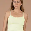 Nina von C dames spaghetti hemd kant - Modal - Kanten onderhemd met smalle bandjes - Luxe singlet