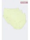 Nina von C 3-pack dames Tailleslip - Kant - Colours - Dames onderbroeken modal - Vrolijke kleuren