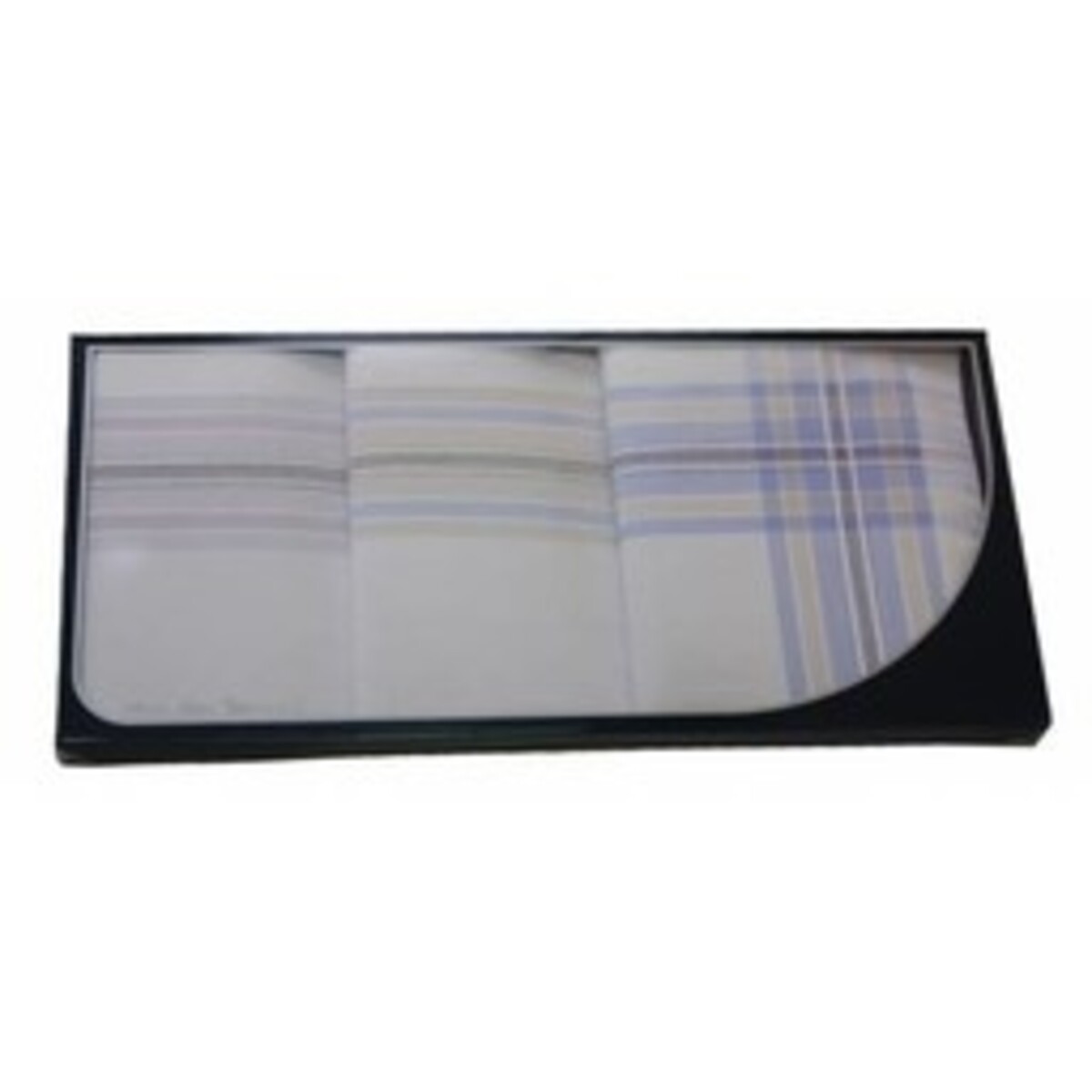 Swan Heren zakdoeken, White Blue, 3 stuks