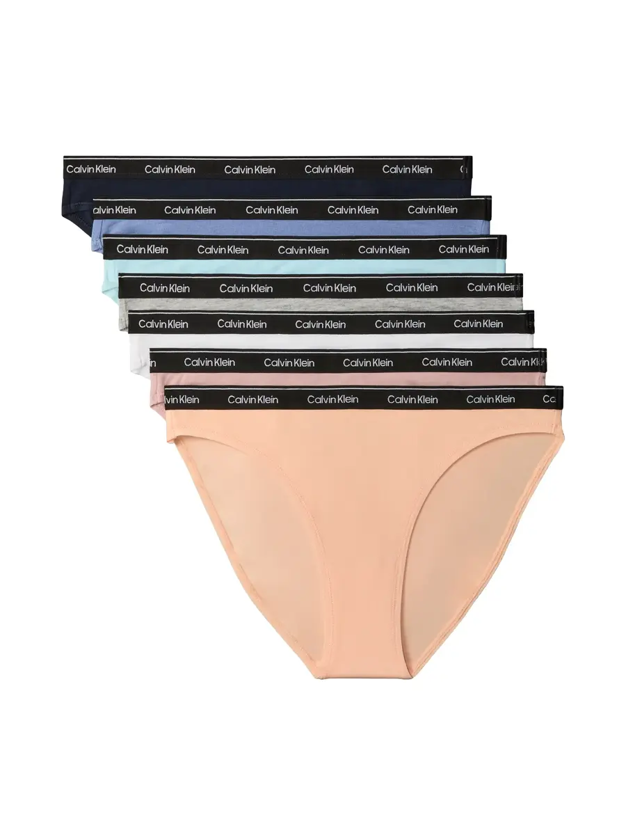 Calvin Klein 7-pack lage Slips dames - Low Rise - Katoenen dames mini slips - Dames onderbroeken