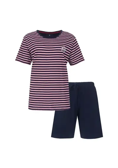 Irresistible dames shortama katoen - Mood Indigo Blue