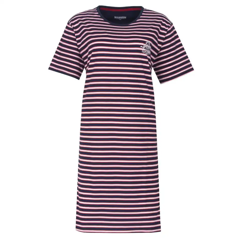 Irresistible dames nachthemd korte mouw -Mood Indigo Blue