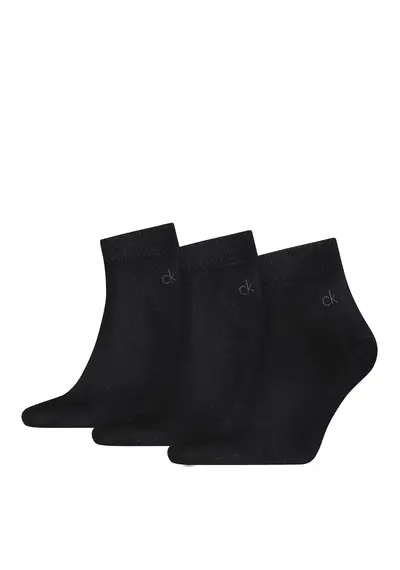 Calvin Klein 3-paar Quarter heren sokken