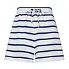 Rebelle dames shortama - Blue Bay - Wit gestreept -  Zomer pyjama