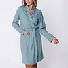 Pastunette lange dames badjas - Stone Blue