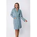 Pastunette lange dames badjas - Stone Blue - Blauw