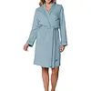 Pastunette lange dames badjas - Stone Blue