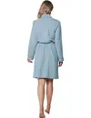Pastunette lange dames badjas - Stone Blue