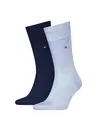 Tommy Hilfiger 2-pack sokken - Hoge Heren viscose sokken