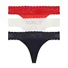 Tommy Hilfiger 3-Pack Dames Strings - Thong - Kant
