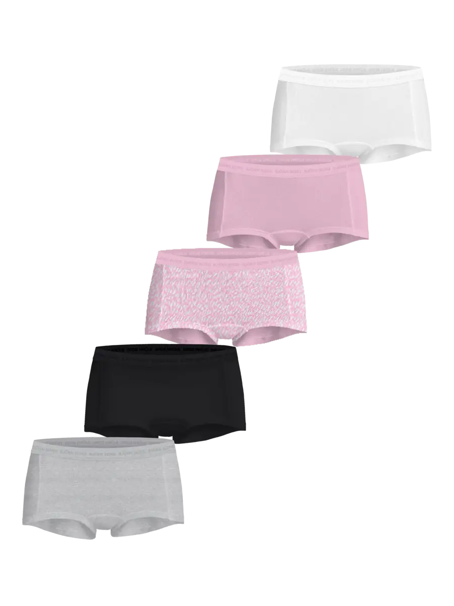 Bjorn Borg 5-pack dames boxershort- Everyday cotton  - Roze combi