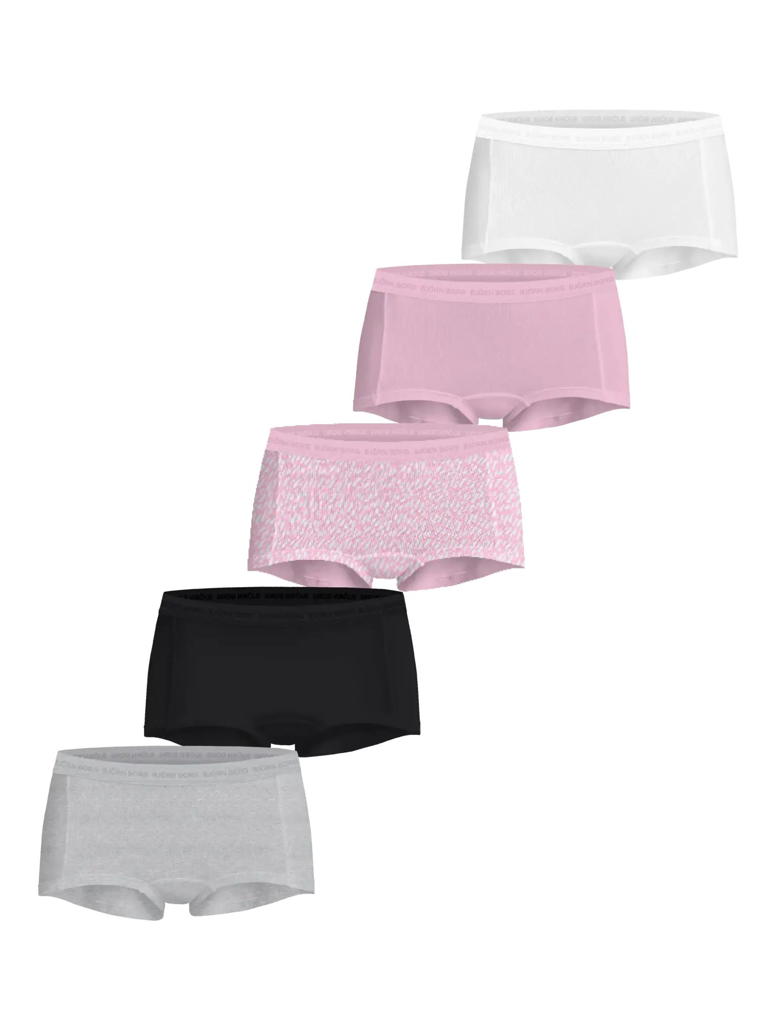 Bjorn Borg 5-pack dames boxershort- Everyday cotton  - Roze combi