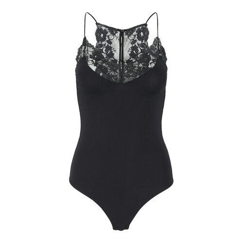 Pieces Body met kant - Zwart