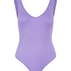 Pieces mouwloze body - Paars