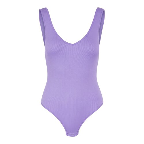 Pieces mouwloze body - Paars