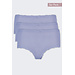 Nina von C 3-pack dames Tailleslip - Kant - Colours - Dames onderbroeken modal - Vrolijke kleuren - Blauw