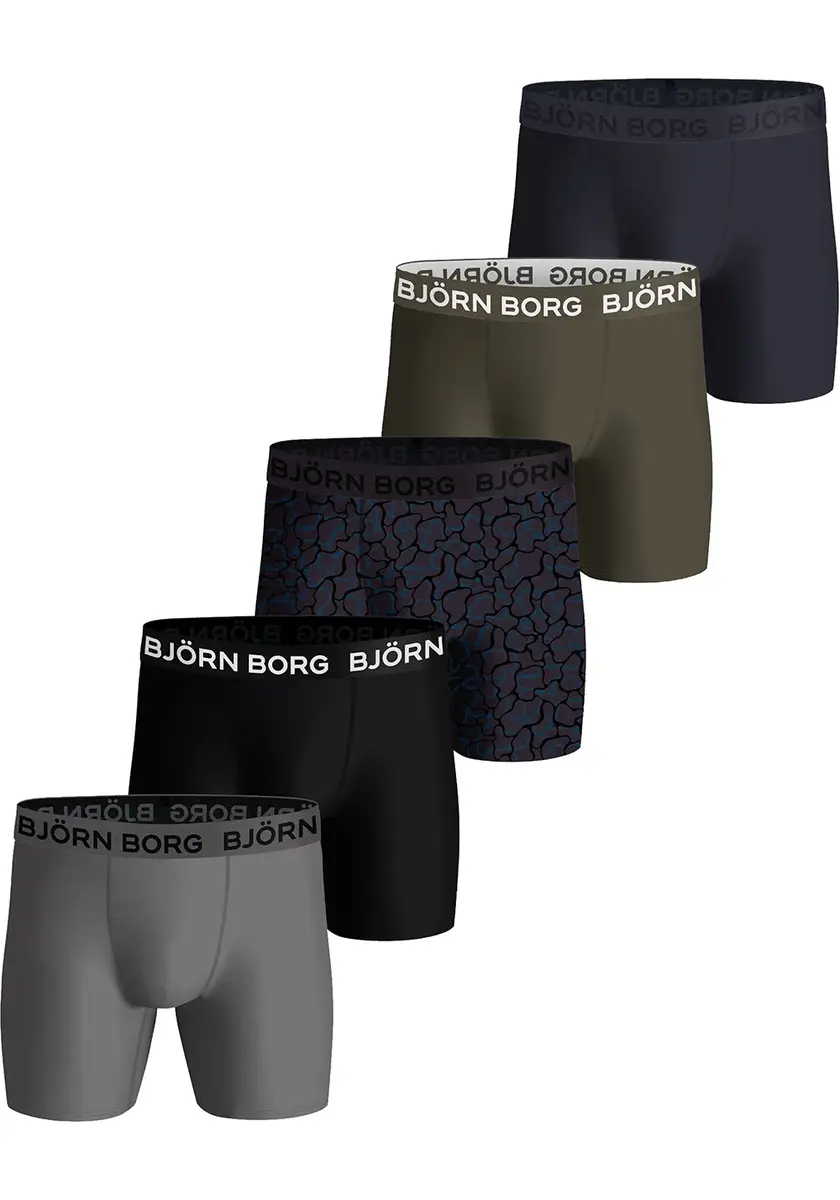 Bjorn Borg 5-Pack - Performance - heren boxershort purple