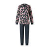 Lunatex dikke tricot dames pyjama - Lange mouwen - leaves