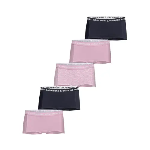 Björn Borg 5-Pack meisje boxershorts - Cotton stretch - Roze combi