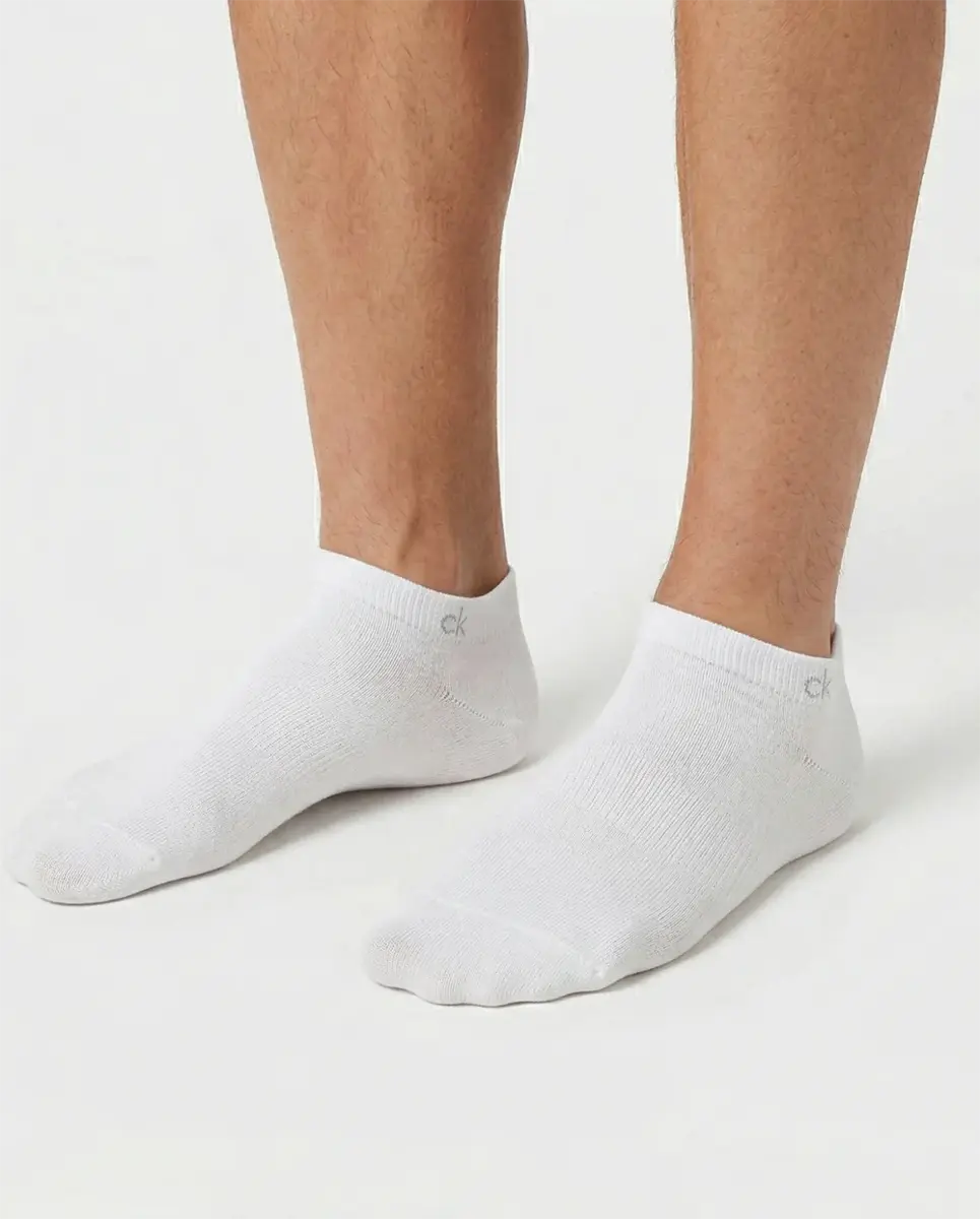 Calvin Klein 3-paar sneaker sokken - Heren - Katoenen enkelsokken die niet afzakken