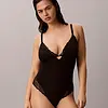 Calvin Klein Dames Bodysuit - Kanten body spaghetti bandjes
