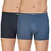 Set 2-pak heren boxershort microfiber - Parentesis - Navy/Azul