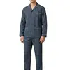 Gentlemen katoenen heren pyjama met knoopsluiting - Poplin