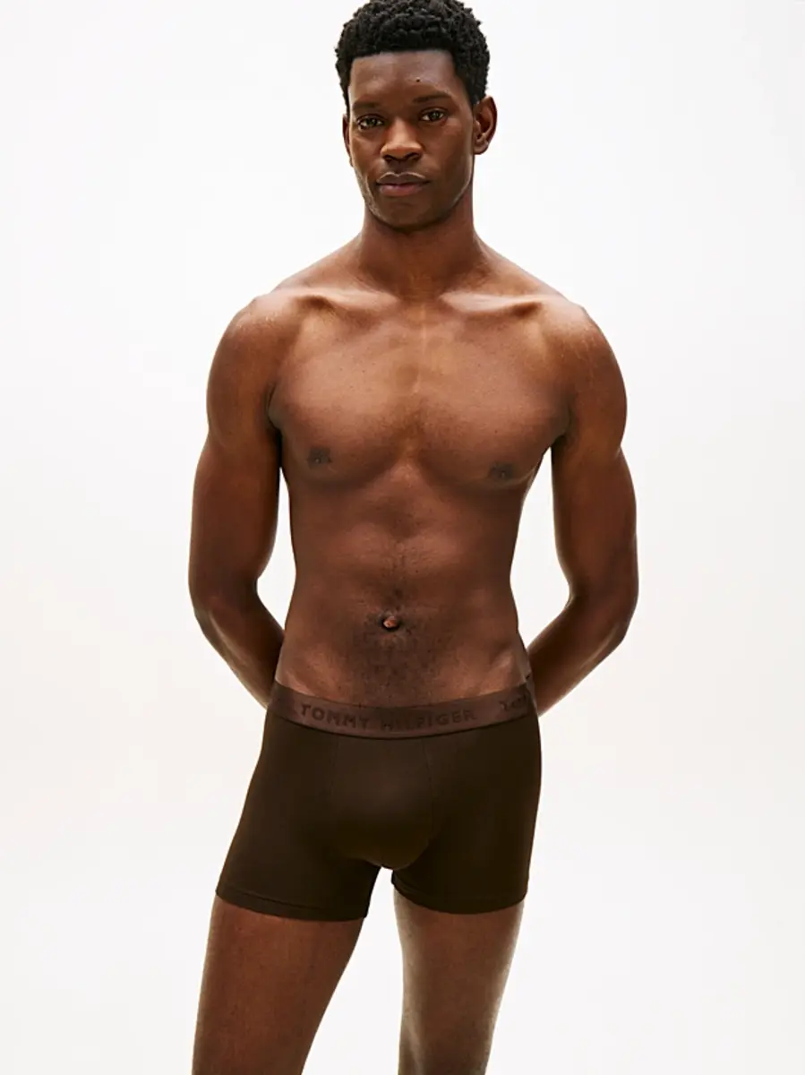 Tommy Hilfiger 3-Pack - Heren Trunks Boxers - Bruin combi