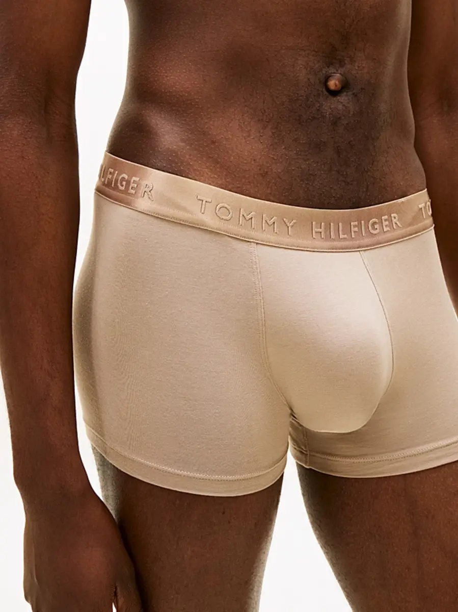 Tommy Hilfiger 3-Pack - Heren Trunks Boxers - Bruin combi