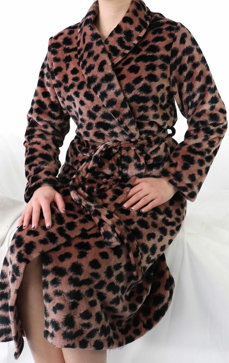 Irresistible dames badjas - panter