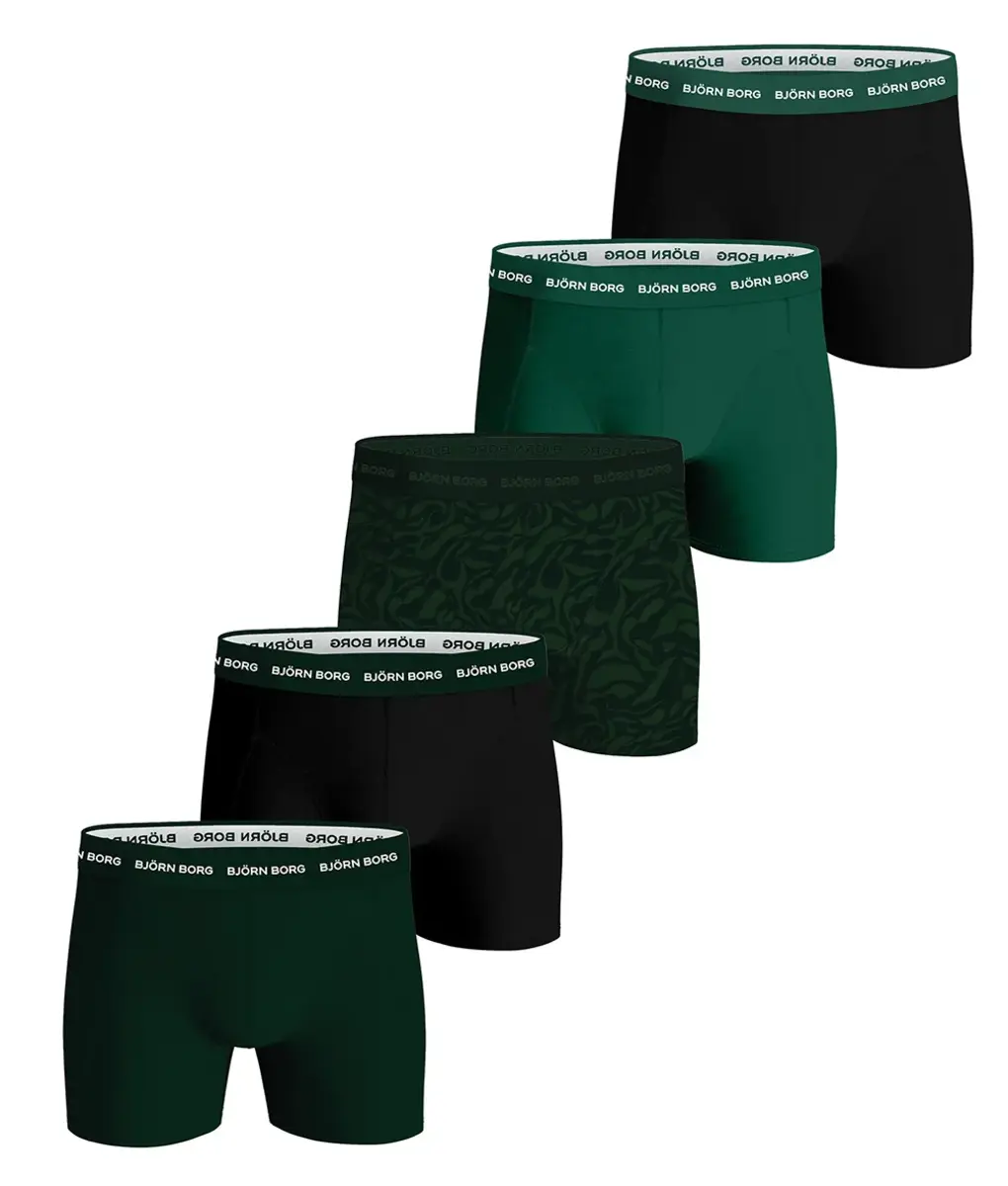 Bjorn Borg 5-Pack heren boxershorts - Core - Voordeelverpakking heren ondergoed katoen Bjorn Borg 5-Pack heren boxershorts - Core - Voordeelverpakking heren ondergoed katoen