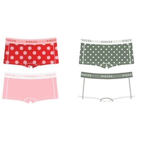 Pieces Lady Polca Dot 4-pack Boxershort Pieces Lady Polca Dot 4-pack Boxershort