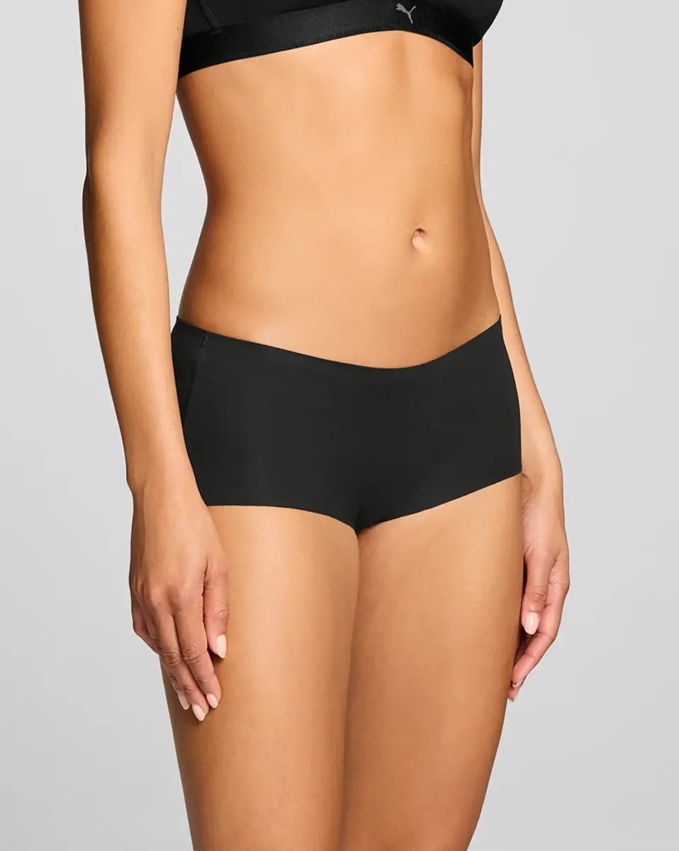 Puma 2-Pack dames Hipsters - Zwarte Katoenen dames onderbroeken - Shorts Puma 2-Pack dames Hipsters - Zwarte Katoenen dames onderbroeken - Shorts