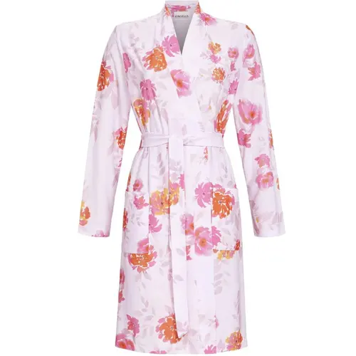 Ringella dames dunne badjas - Pink rose