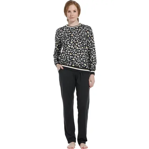 Pastunette dames pyjama - donkergrijs