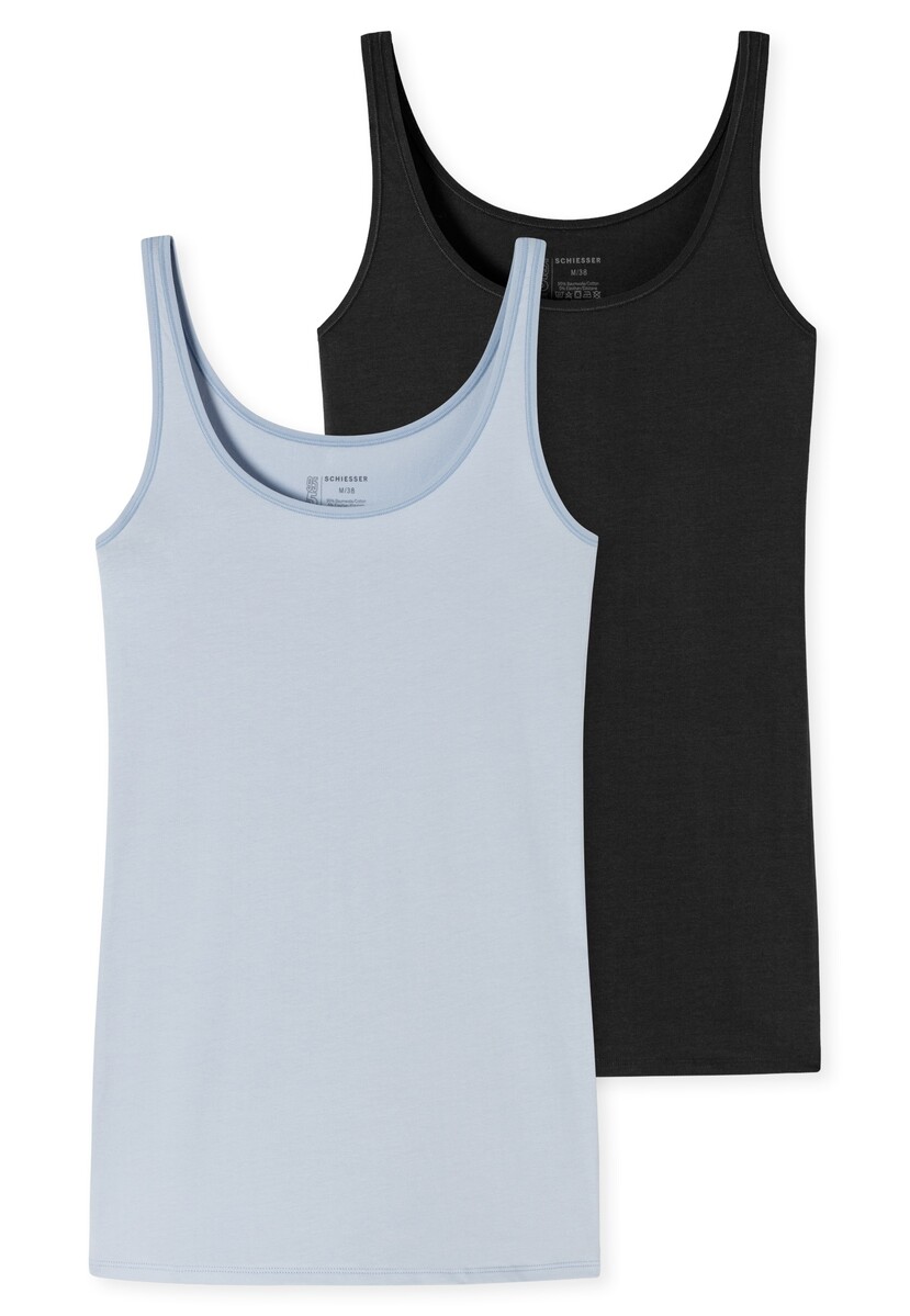 Schiesser 2-Pack dames hemden -  Basics