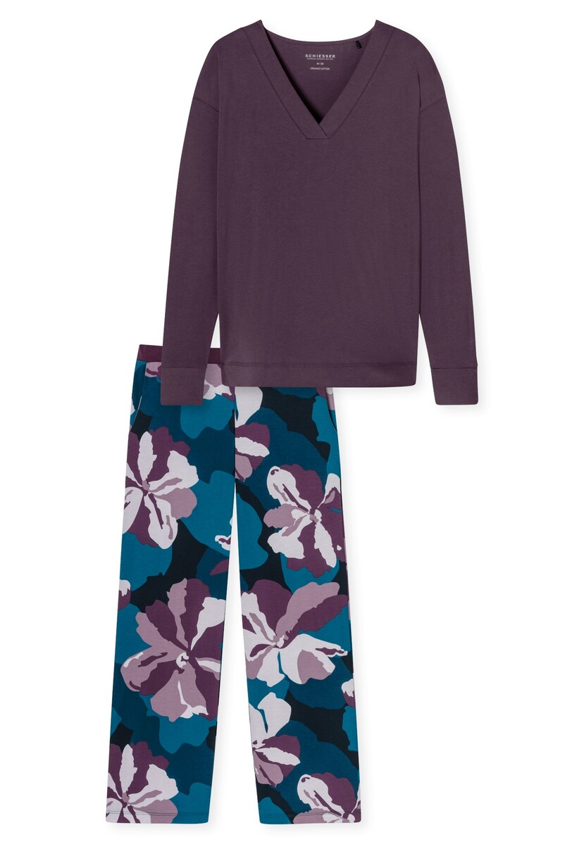 Schiesser dames pyjama - Paars