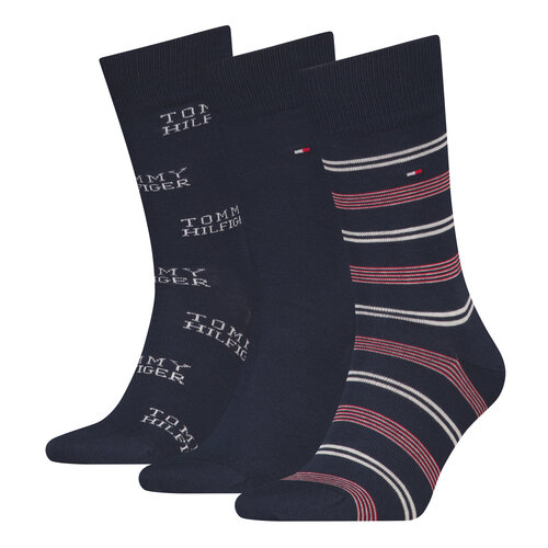 Tommy Hilfiger 3-paar - heren sokken - Blue combi