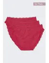 Nina von C 3-pack dames Jazzpant - Kant