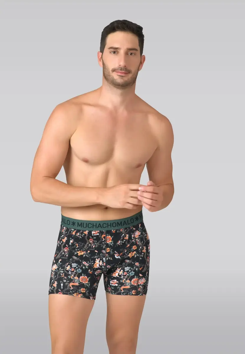 Muchachomalo 3-Pack Heren Boxershort - Pirate Parrot  - katoenen heren onderbroeken