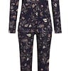 Ringella Dames Pyjama - donkerblauw met bloemenprint