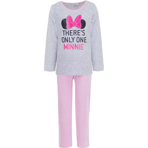 Disney pyjama's Disney meisjes velours pyjama Minnie Mouse grijs 2007 Disney pyjama's Disney meisjes velours pyjama Minnie Mouse grijs 2007