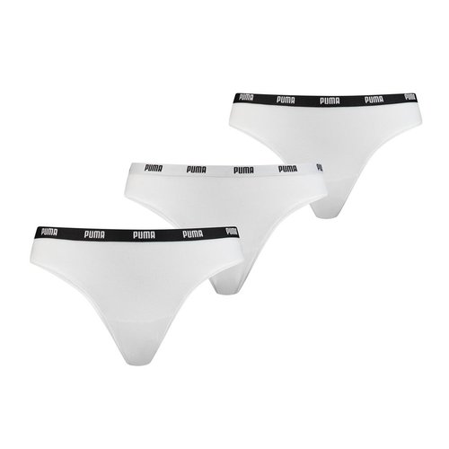 Puma Puma dames string - 3-Pack - wit Puma Puma dames string - 3-Pack - wit