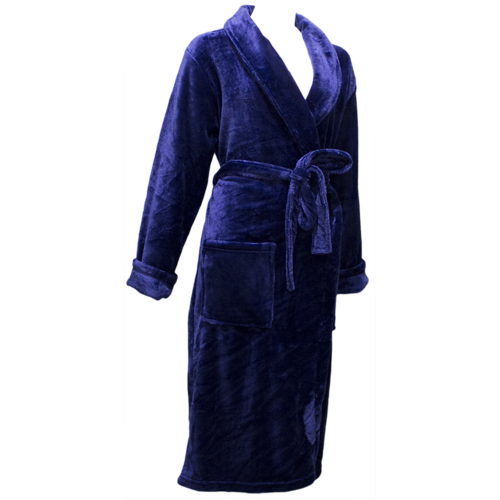 Lunatex Lunatex dames badjas - Navy Lunatex Lunatex dames badjas - Navy