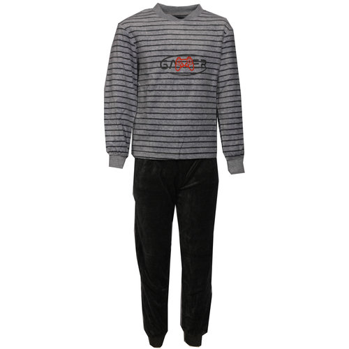 Outfitter velours jongens pyjama - Gamer Light grey Outfitter velours jongens pyjama - Gamer Light grey