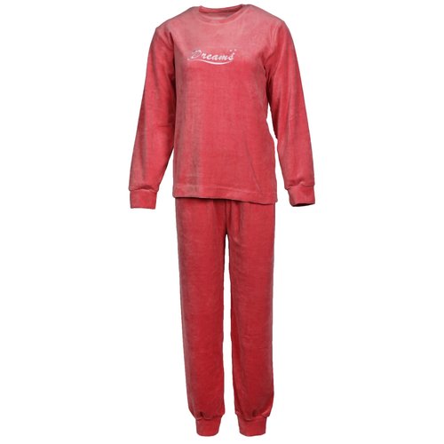 Lunatex velours dames pyjama Dreams - 4166 - Pink Lunatex velours dames pyjama Dreams - 4166 - Pink